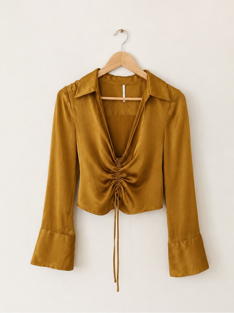 Free People Aurora Blouse In Rust Size Small